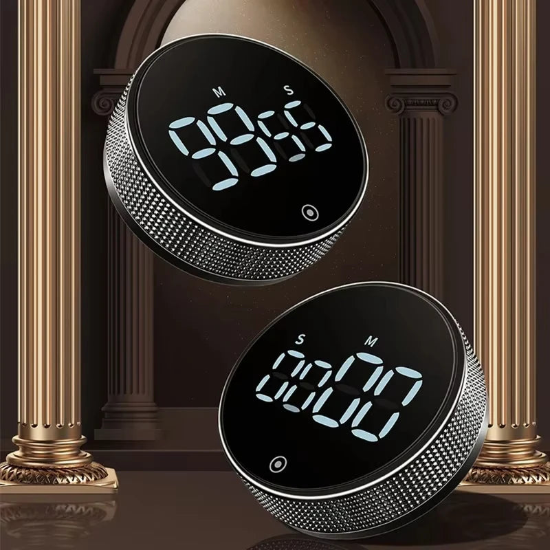 Magnetic Digital Kitchen Timer | Rotary Countdown & Stopwatch Timer