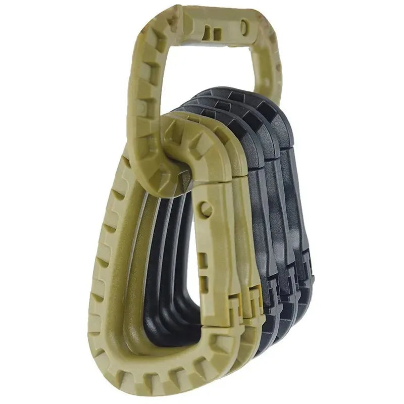 Tactical D-Ring Gear Carabiner Clip | 40kg Rated Accessory Hook