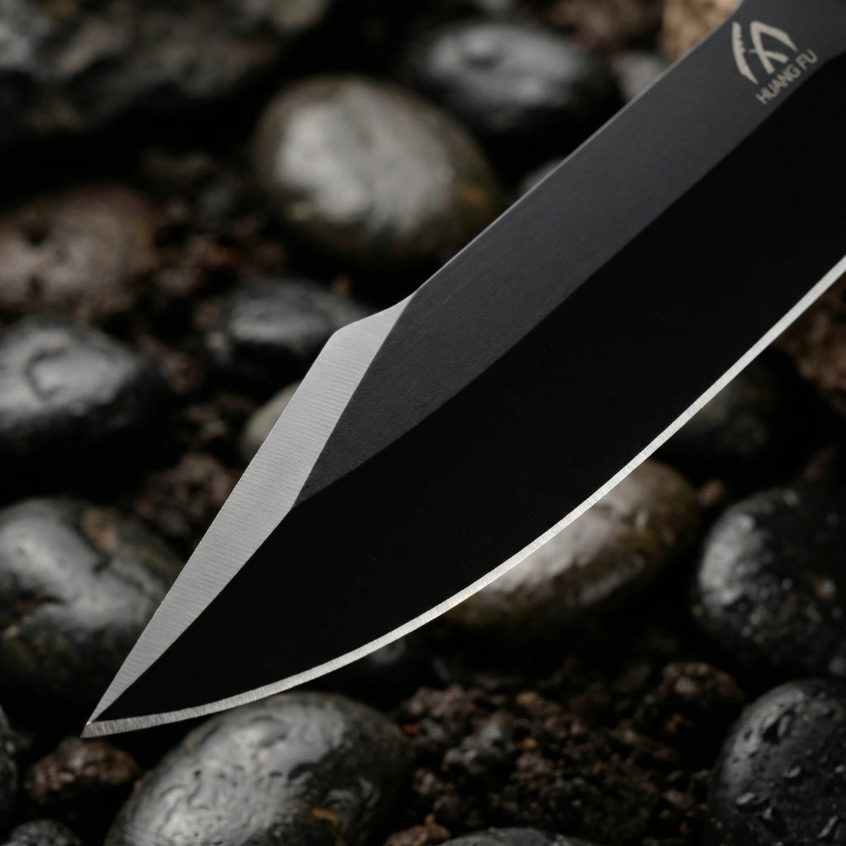 Stainless Steel Fixed-Blade Knife | Integrated Skeleton Handle with Sheath