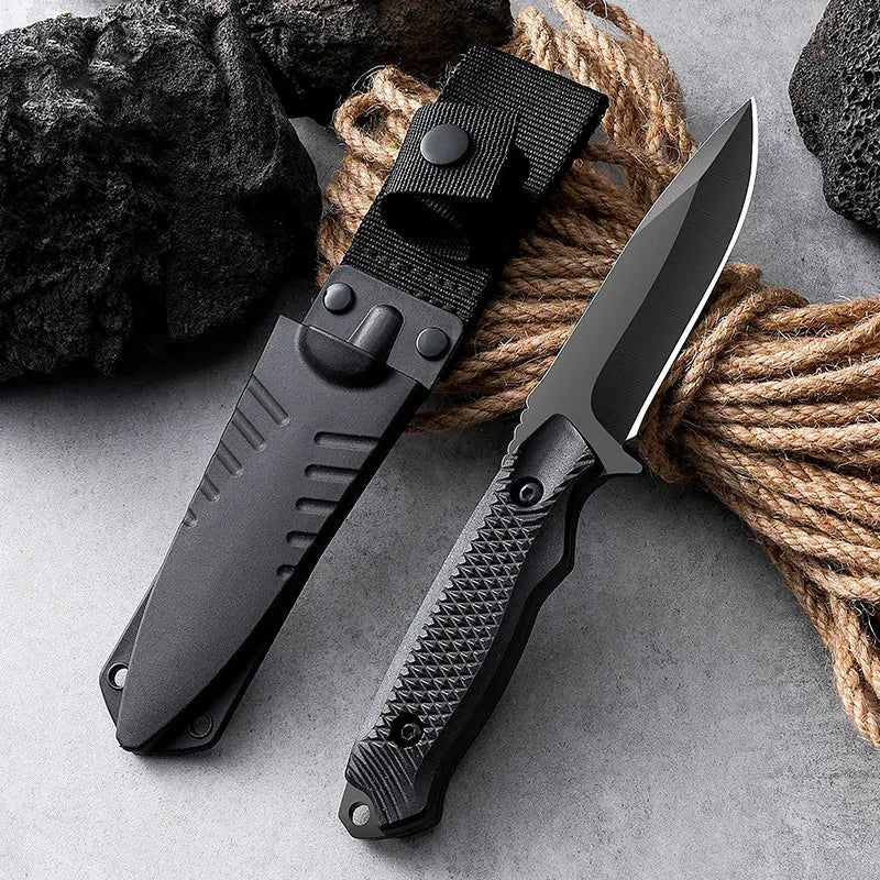 Portable Fixed Blade Utility Knife with Sheath | 9.2cm Steel Blade