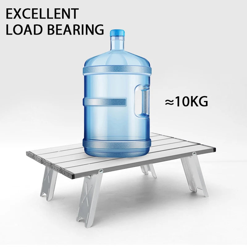 Ultralight Folding Aluminium Camping Table | Compact Roll-Up Outdoor Table