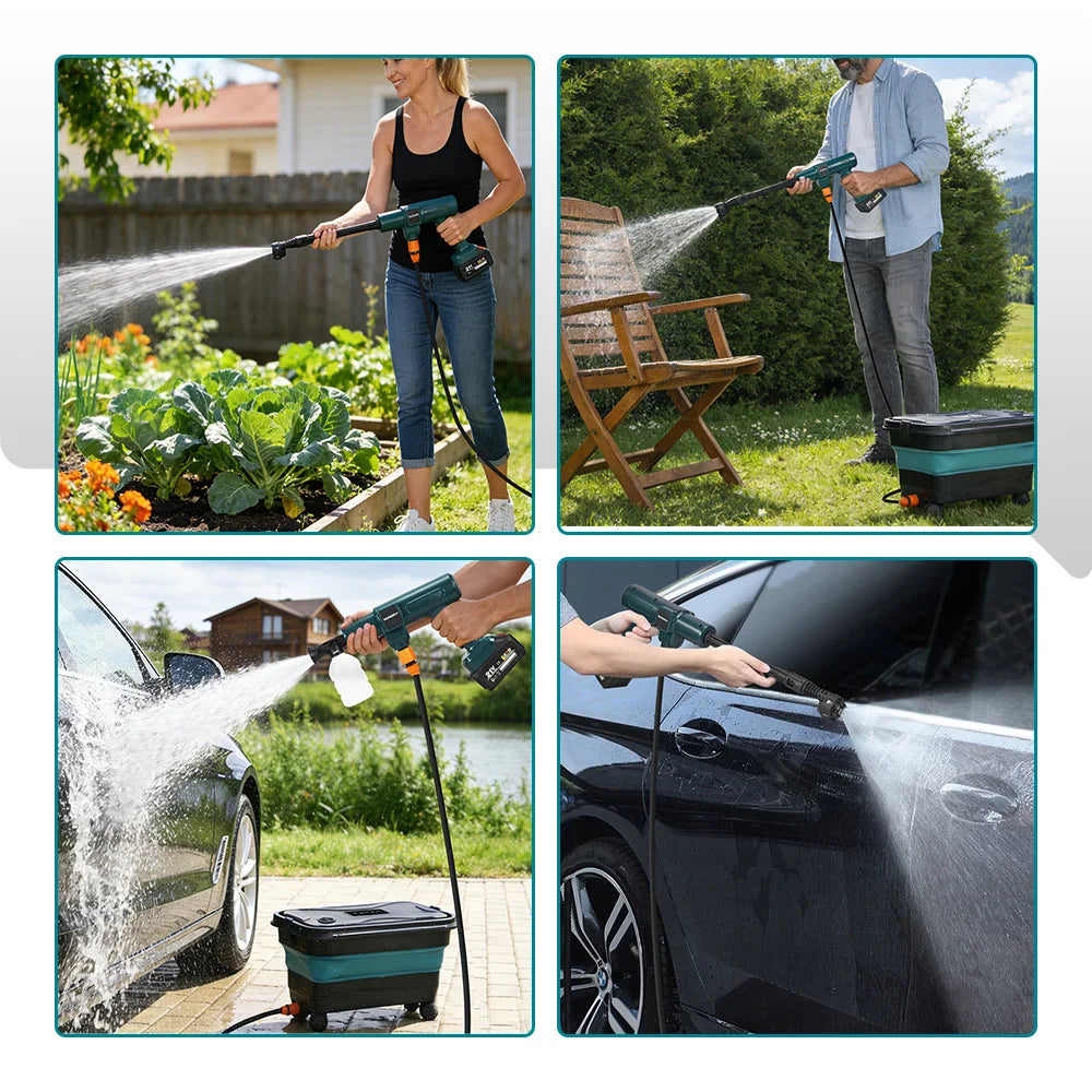 YOFIDRA 200Bar Brushless Cordless Pressure Washer | Makita-Compatible 18V–21V Cleaner