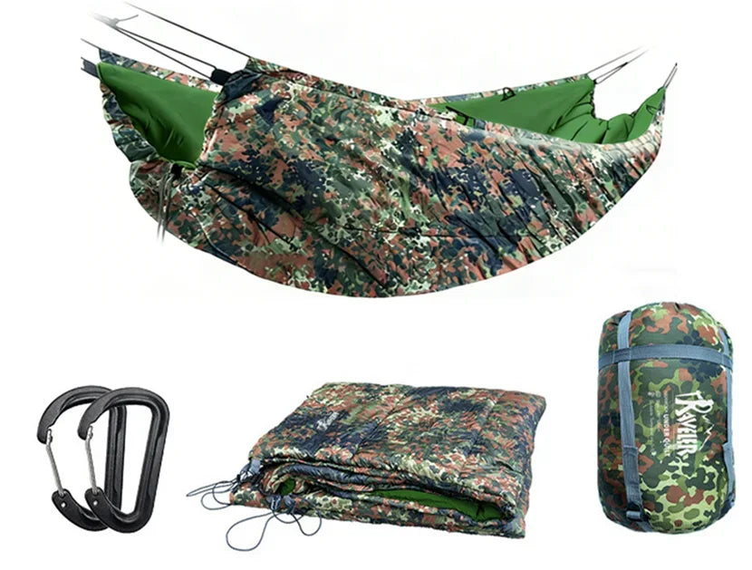 Bushcraft Camping Hammock with Mosquito Net | Quick-Deploy Ridgeline Hammock