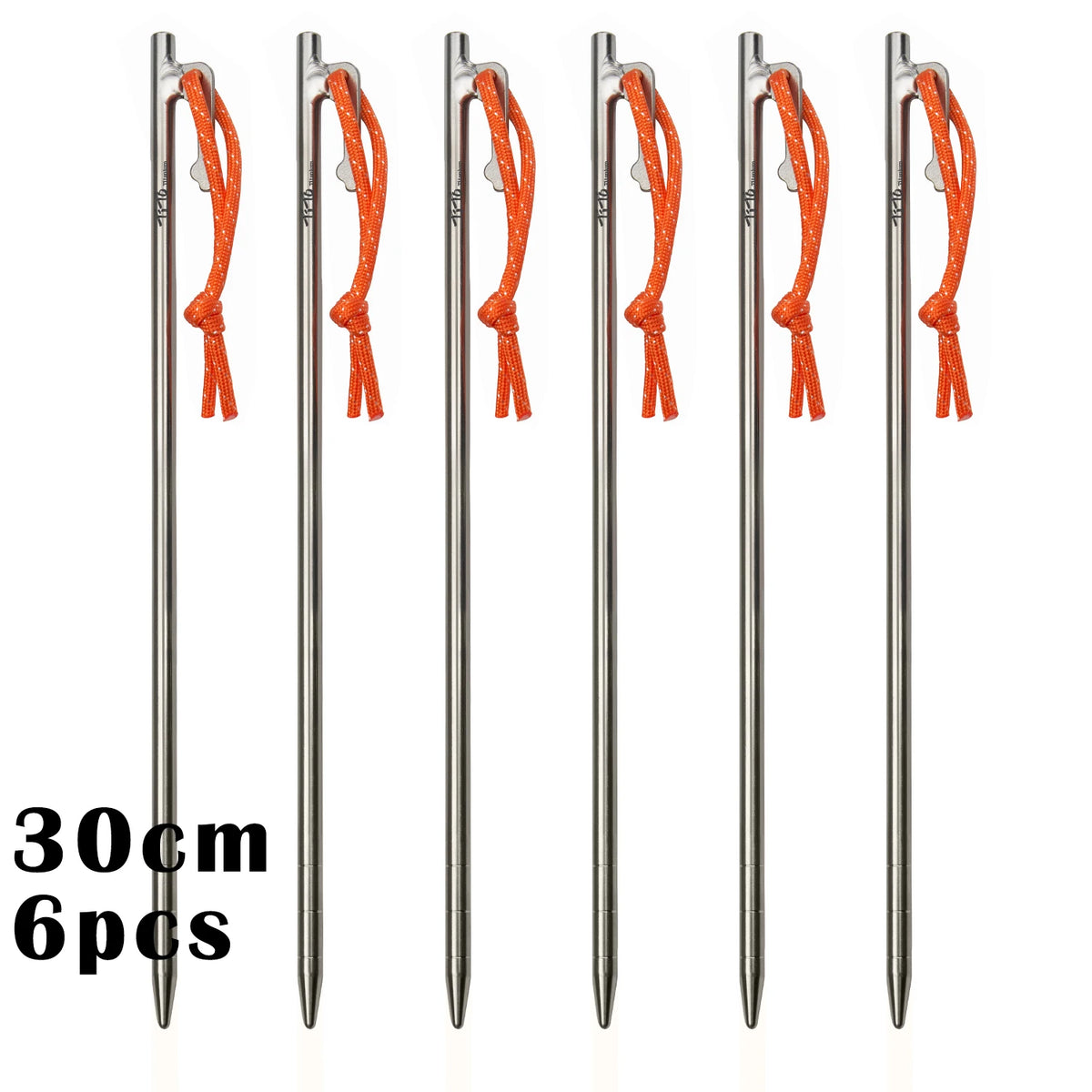 Heavy-Duty Titanium Tent Pegs | Long Camping & Awning Stakes