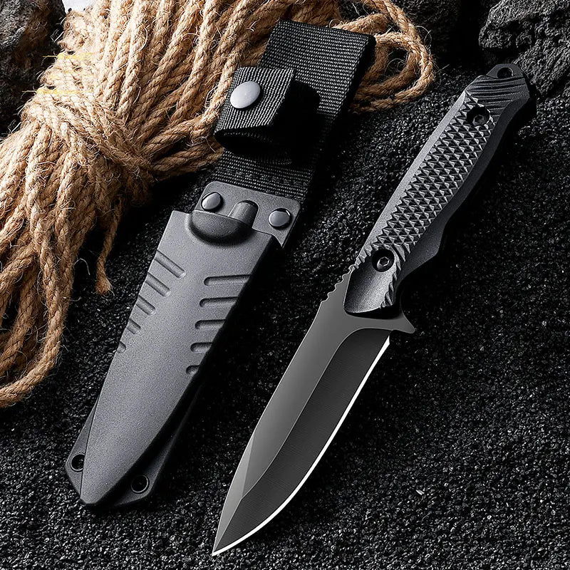 Portable Fixed Blade Utility Knife with Sheath | 9.2cm Steel Blade