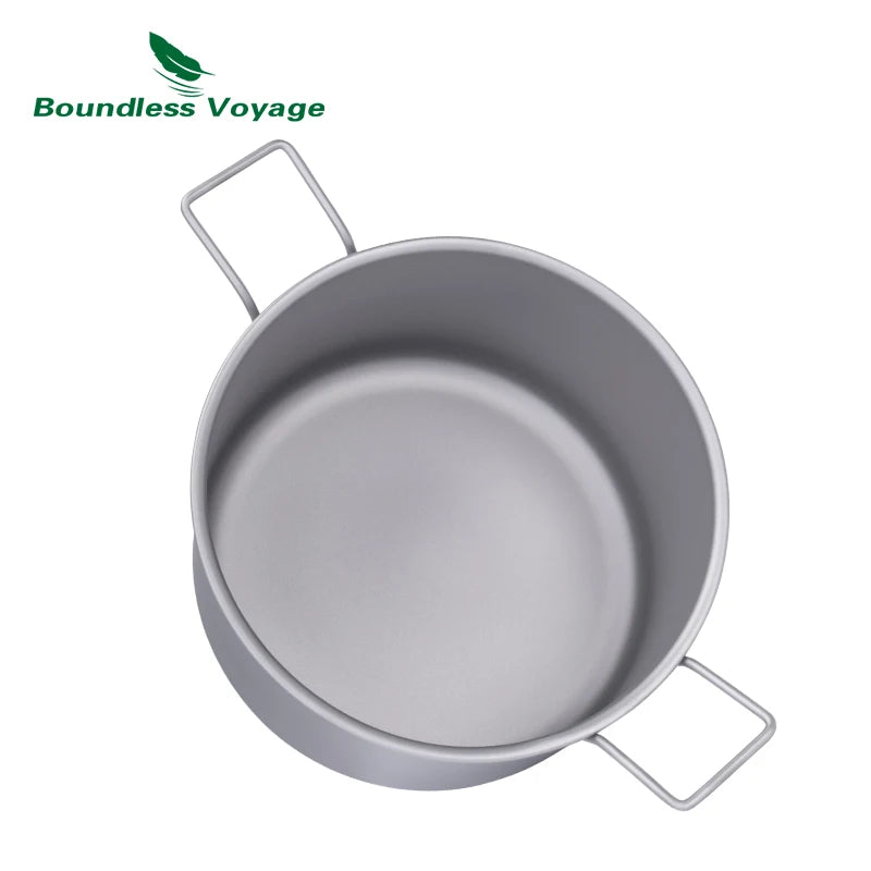 Titanium Camping Cookware Set | Lightweight Nesting Pots & Kettle