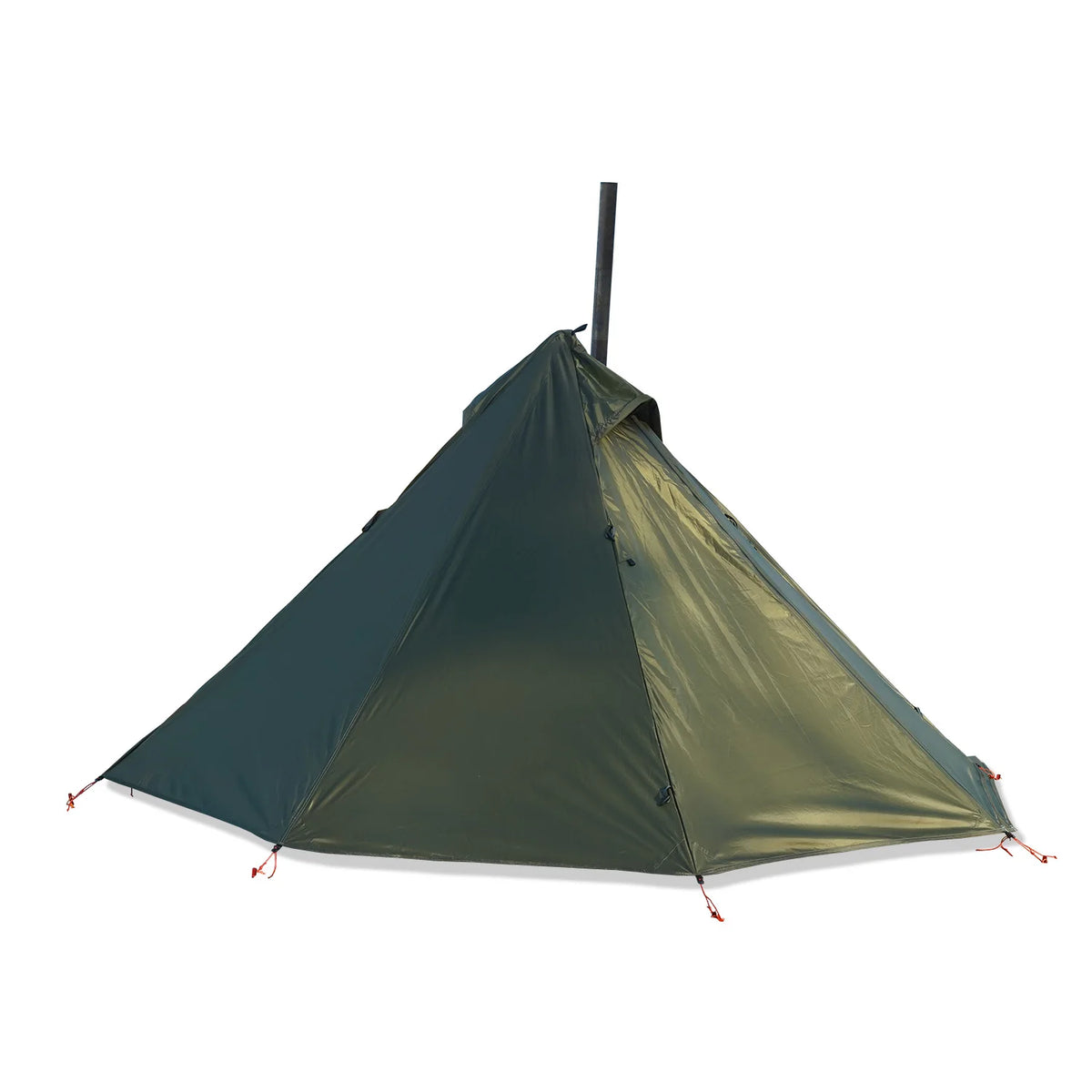 1 Person Pyramid Hot Tent with Stove Jack | Ultralight Camping & Bushcraft Shelter