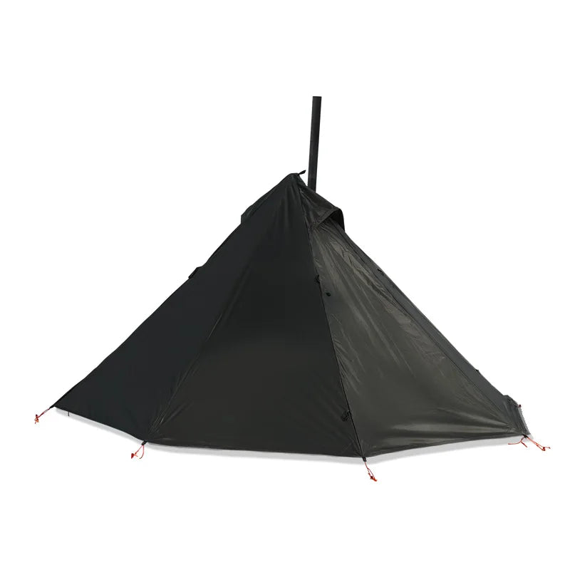 1 Person Pyramid Hot Tent with Stove Jack | Ultralight Camping & Bushcraft Shelter