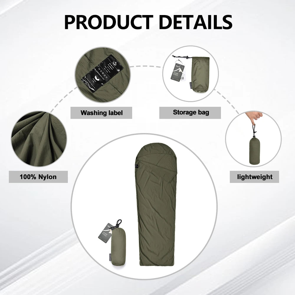 Ultralight Sleeping Bag Liner | Compact Camping & Travel Sleep Sack