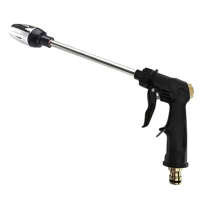 High-Pressure Garden Hose Spray Gun | Long-Reach Car Wash & Foam Nozzle
