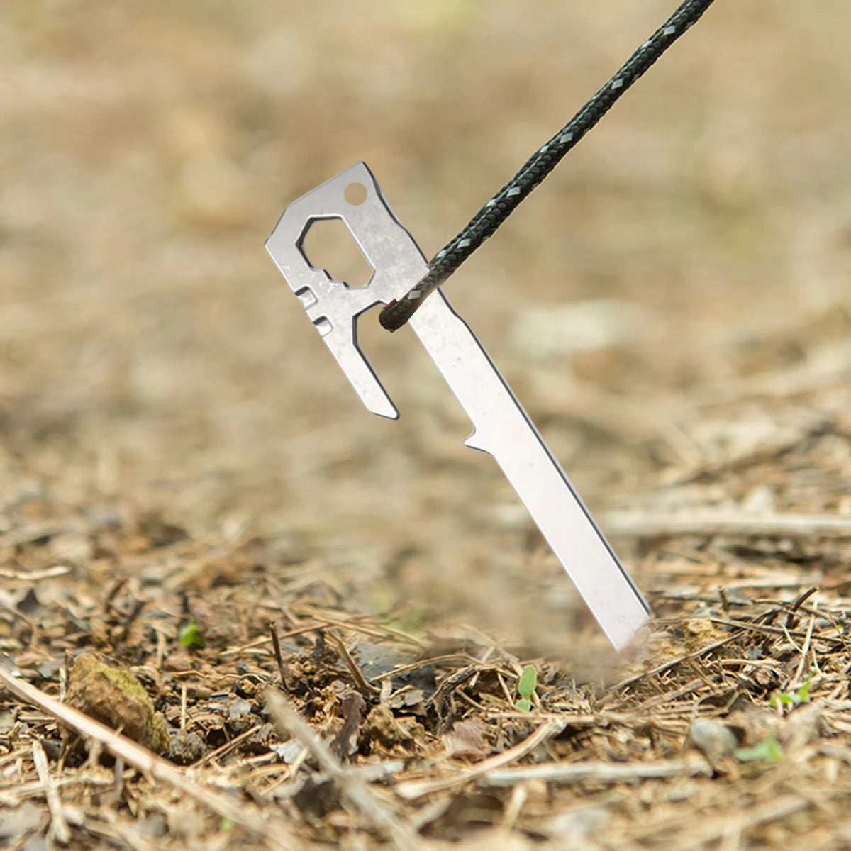 6-Pack Heavy-Duty Stainless Steel Tent Pegs | 28cm Ground Stakes