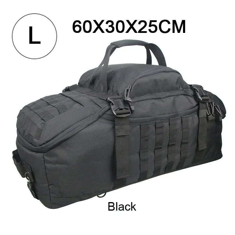25L–80L 3-Way Camping Duffle Backpack | MOLLE Travel & Gear Bag