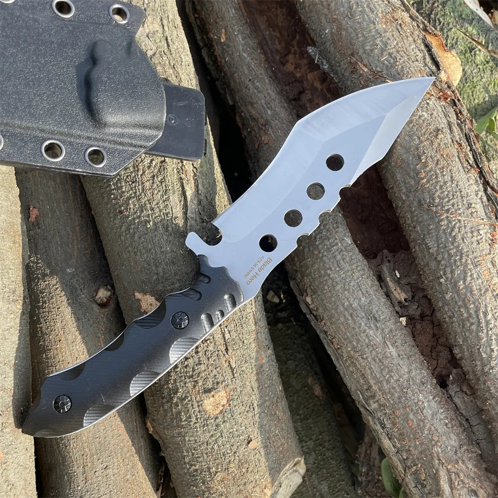 ATS-34 Full Tang Fixed Blade Knife | 23cm Outdoor Utility Knife