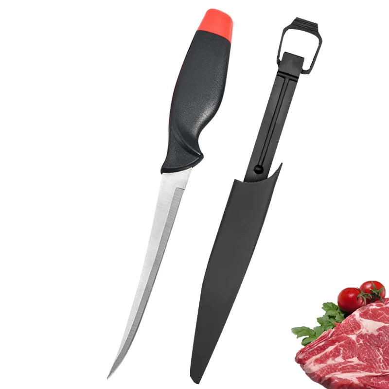 3Cr13 Stainless Steel Fish Filleting & Utility Knife | 14.4cm Blade with Cover