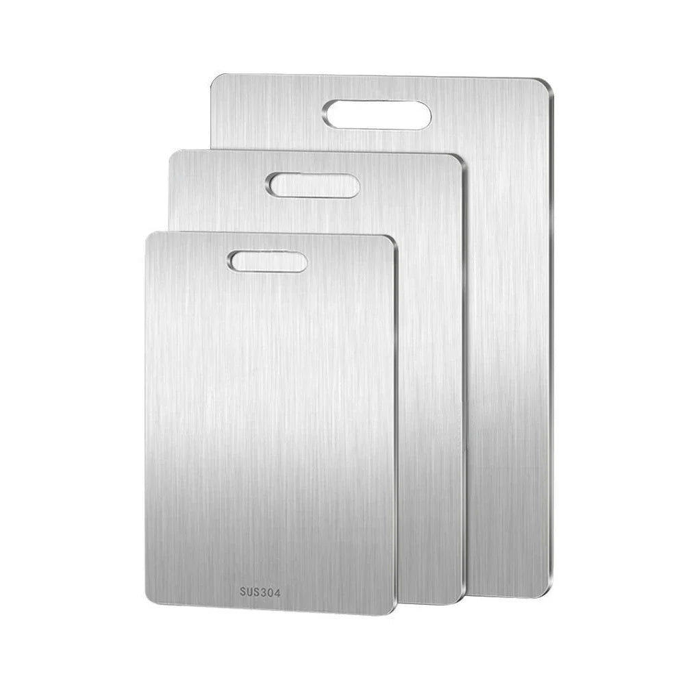 Stainless Steel Cutting Board | Double-Sided Camp Kitchen Prep Board