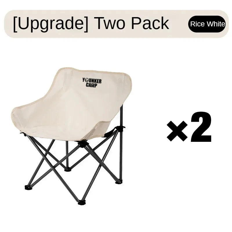 Portable Folding Moon Chair | Padded Camping & Outdoor Chair