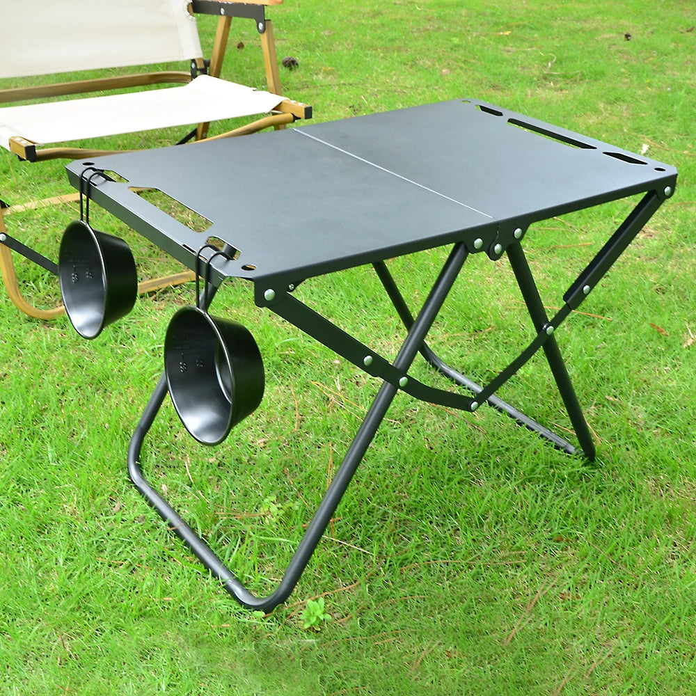 IGT Folding Camping Table | Compact Carbon Steel Outdoor Table