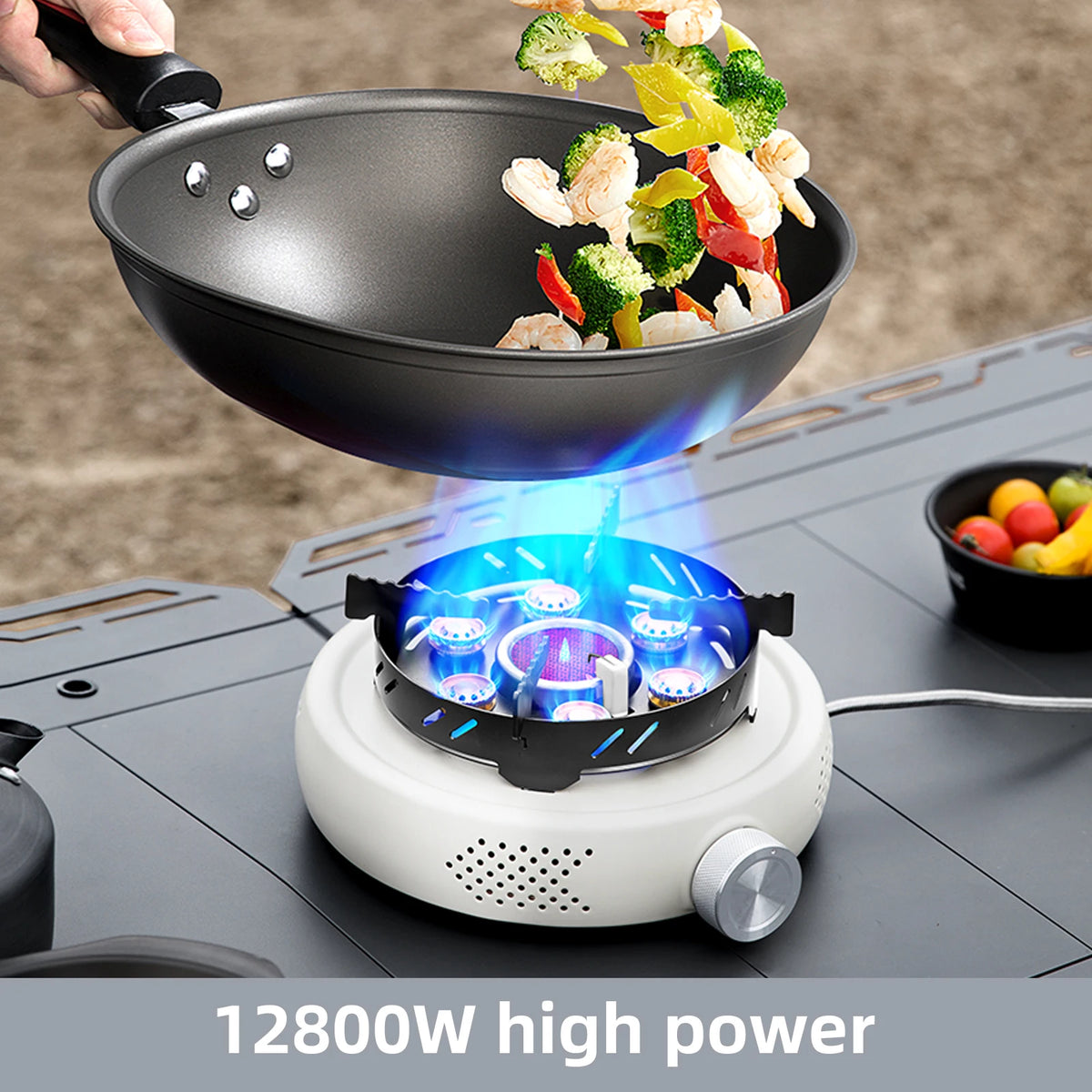 BISINNA 12800W Portable Camping Gas Stove | Windproof Split Burner