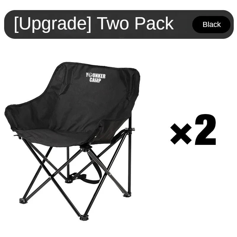 Portable Folding Moon Chair | Padded Camping & Outdoor Chair