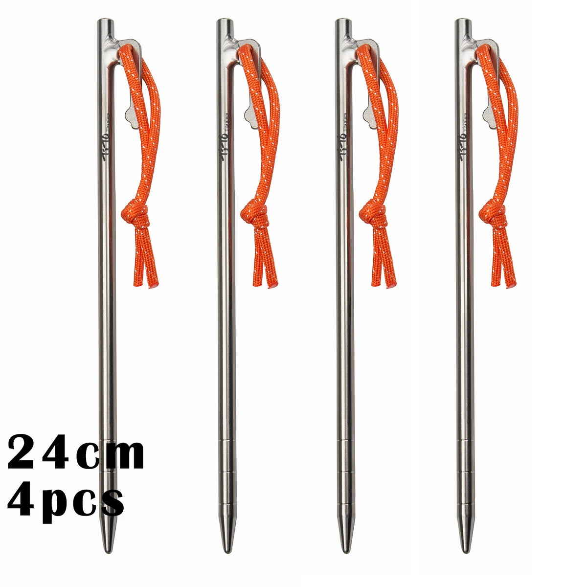 Heavy-Duty Titanium Tent Pegs | Long Camping & Awning Stakes