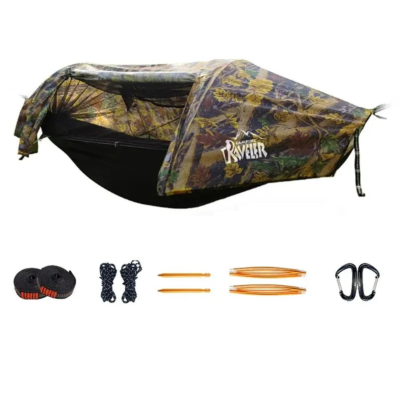 3-in-1 Camping Hammock Tent | Mosquito Net & 3000mm Rainfly