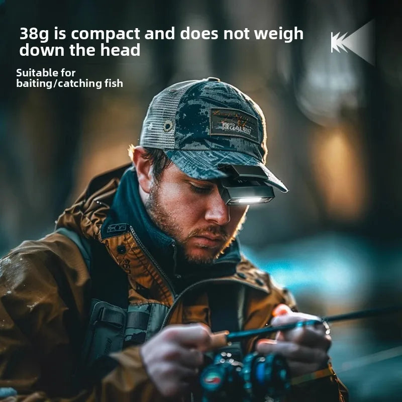 Rechargeable Hat Clip Light | 180LM Sensor LED Camping & Work Light