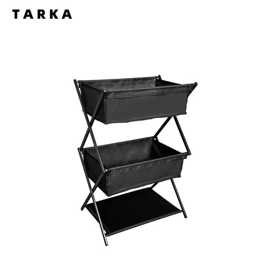 3-Tier Folding Camping Storage Rack | Portable Camp Kitchen Organiser