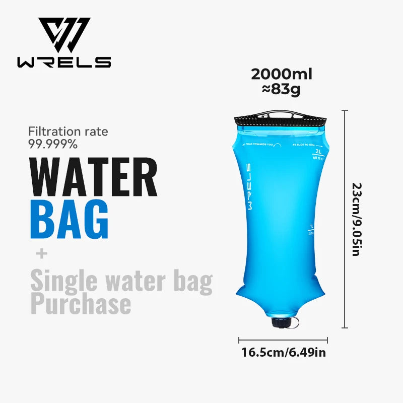 WRELS Foldable Water Collection & Filtration Bag | 2L & 3L