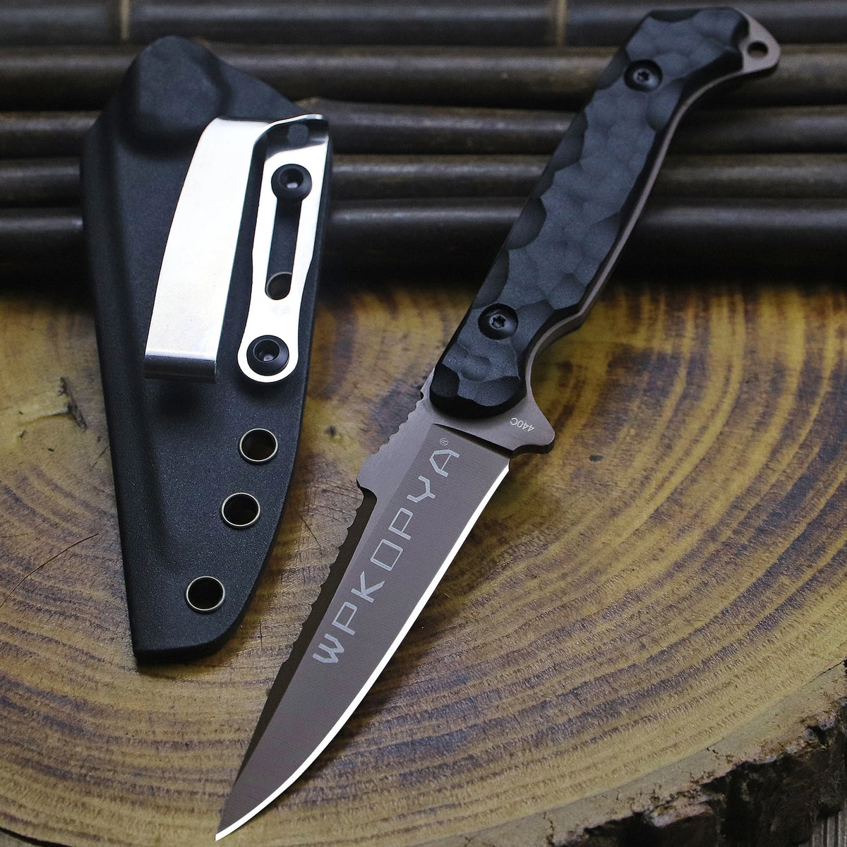WPKOPYA 440C Fixed Blade Knife | 3 Styles | Compact Outdoor Knife with Sheath