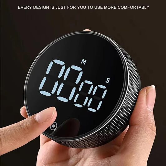 Magnetic Digital Kitchen Timer | Rotary Countdown & Stopwatch Timer