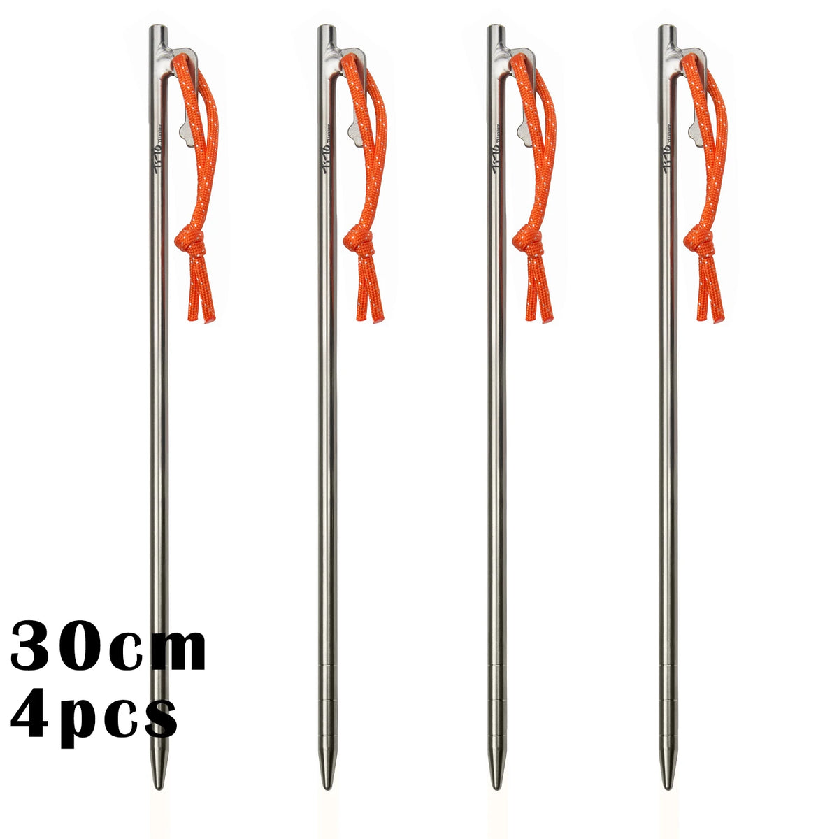 Heavy-Duty Titanium Tent Pegs | Long Camping & Awning Stakes